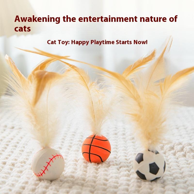 Cat Toys Cat Cat Self-Hi To Relieve Boredom New Cat Teasing Toys Kitten Teasing Cat Badminton Products
