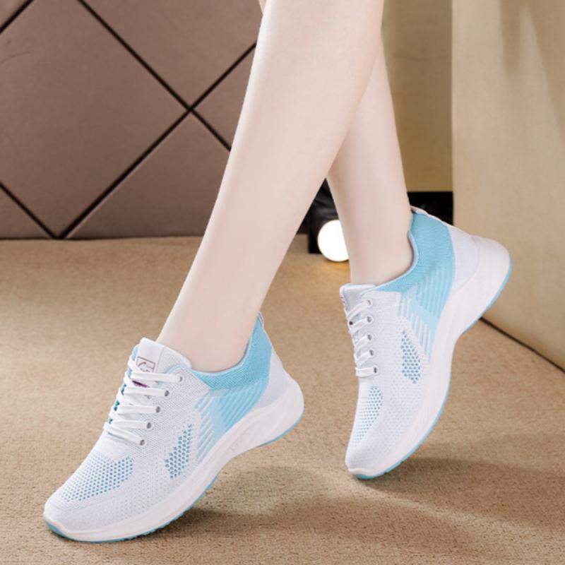 Summer Women's Shoes Breathable Flying Mesh Shoes Fashion Sports Shoes