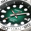 Casio Standard Analog Urethane Overseas Model Watch, Quartz, Band, Green, Men's, MTD-140-3AV