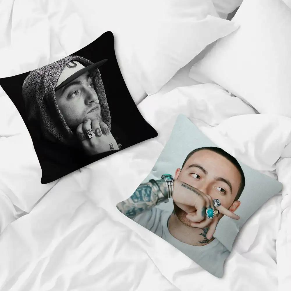 Singer Mac Miller Game For Cartoon Print Peripheral Pillow Case Cushion Cover Home Decor Birthday Gift Pillowcover