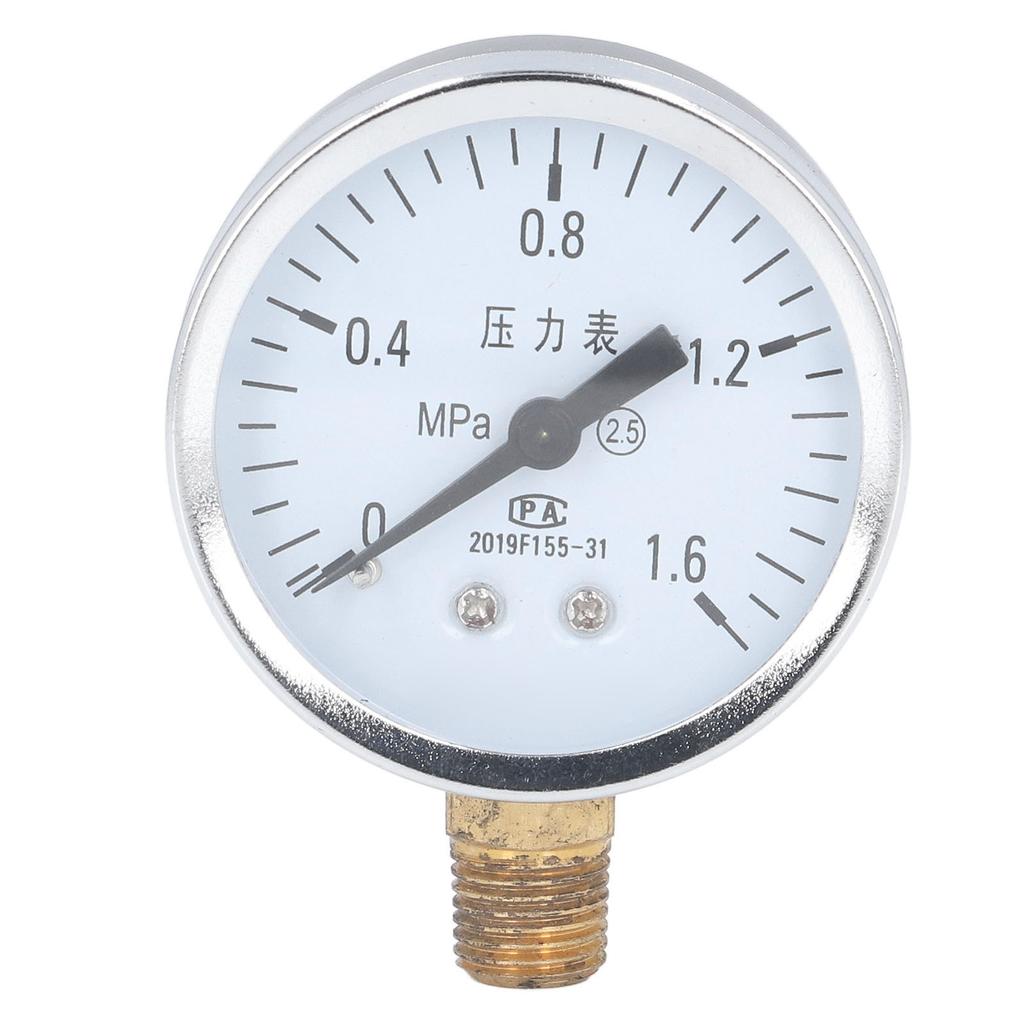 Pressure Gauge 1 4 NPT Transparent Dial Accuracy Level 2.5 Pressure Gauge with Stainless Steel Housing for Air Pressure