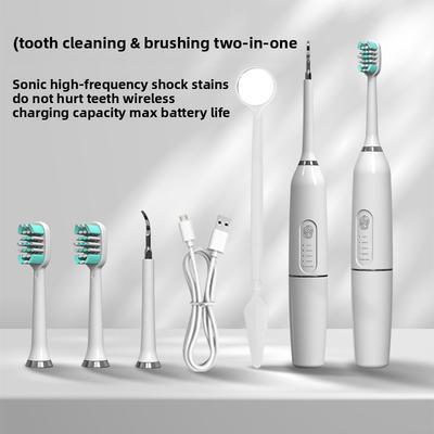 Sonic Scrubber Induktives Laden Touch Elektrische Zahnbürste Erwachsene Paar Aufhellung und Zahnsteinentfernung