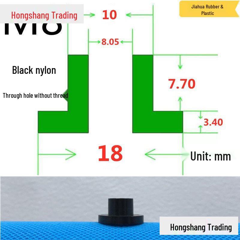 Step T-Shaped Nylon Insulating Bushing Washer, M3-M35 Thread Protection Spacer