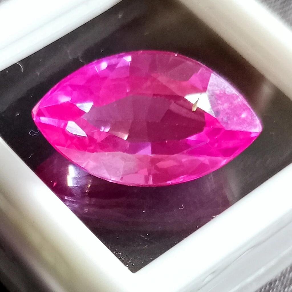 Natural Pink Sapphire Marquise Cut 10.90 Ct Rare Certified Loose Gemstone