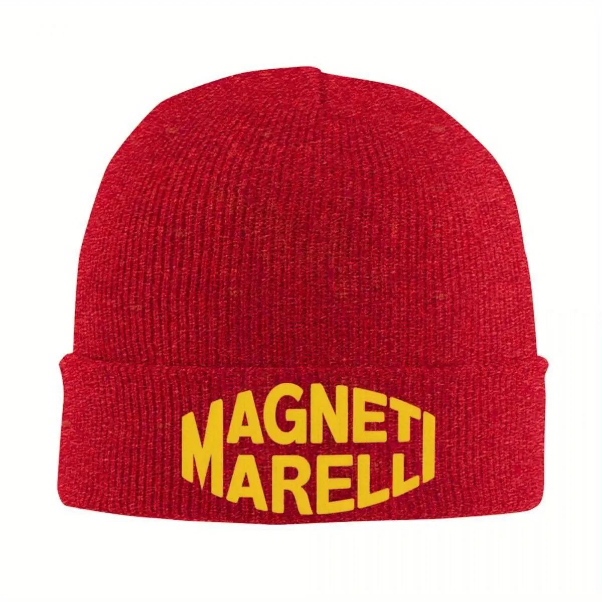 Magneti Marelli Classic TShirt Hats Autumn Winter Skullies Beanies Warm Caps Unisex Women Acrylic Knitted Cap