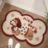 Cartoon Puppy Non-Slip Quick-Dry Water-Absorbent Bathroom Floor Mat