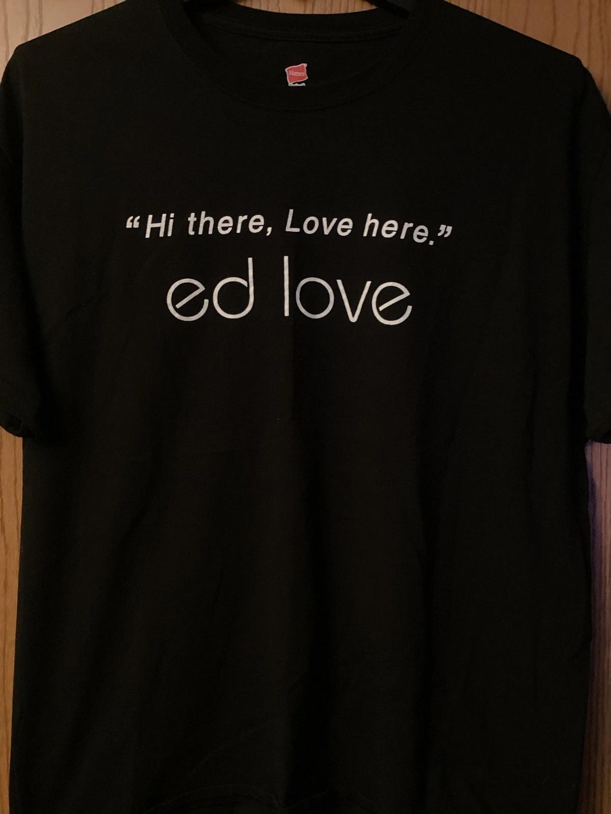 Ed Love - Legendary Detroit Jazz Radio Host - WDET Public Radio - Black Shirt/XL S