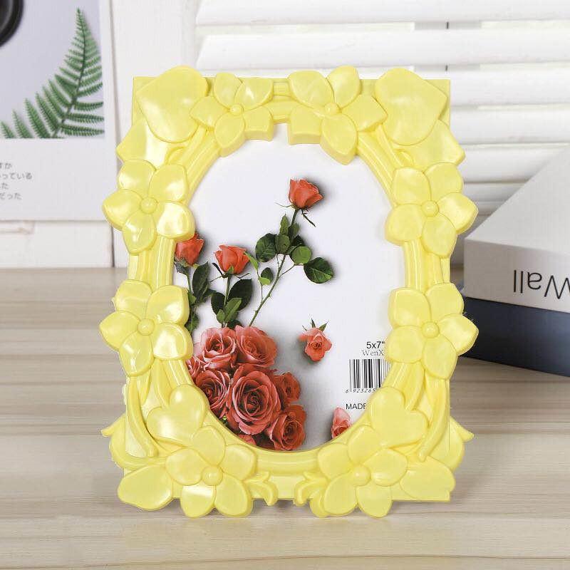 Plastic Photo Frame Picture FrameLarge Lily Flower Decorative Photo Frame Ornament