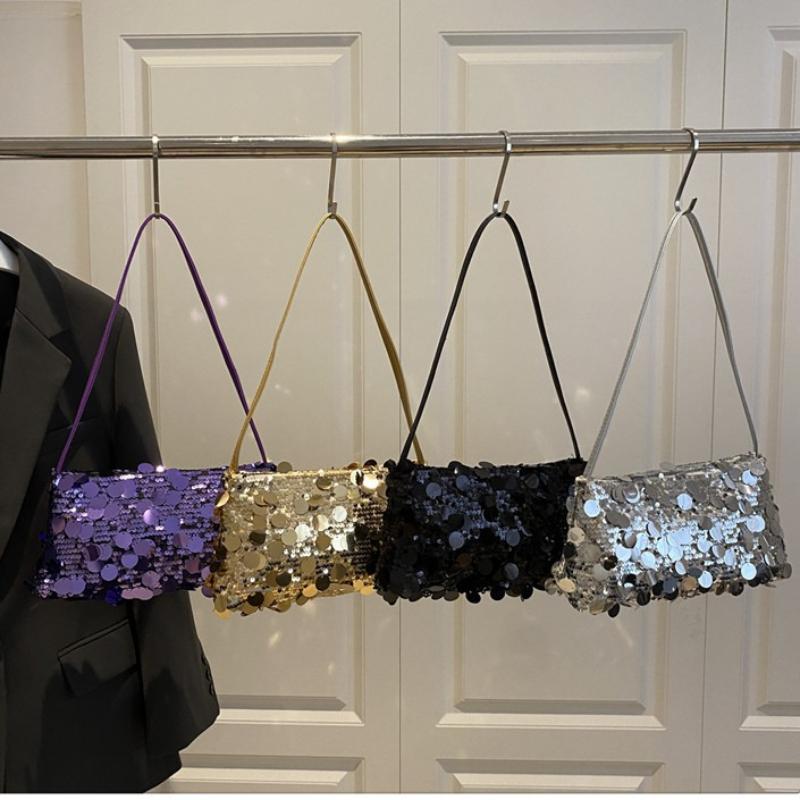 Nova Bolsa de Ombro com Lantejoulas da Moda para Mulheres Bolsa Tote Grande Capacidade Bolsa de Viagem