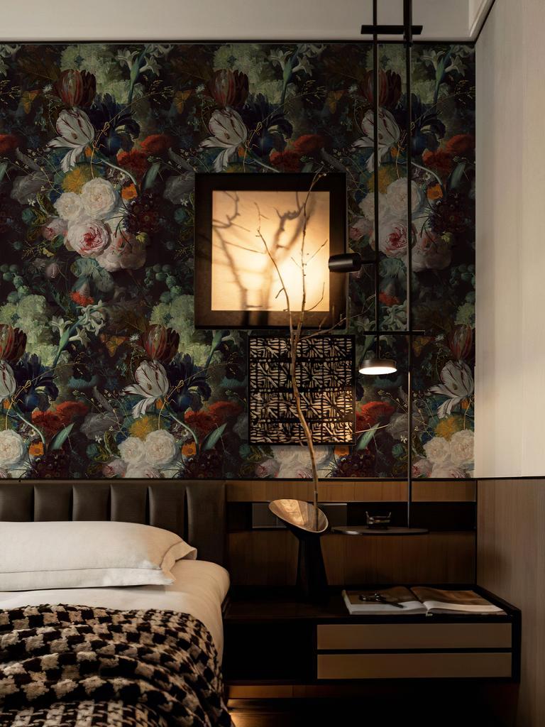 Europäische Ölmalerei Vintage Botanisch Selbstklebende Tapete Heimdekoration Abziehbar und Aufklebbar Tapetenrollen Große Blumenaufkleber