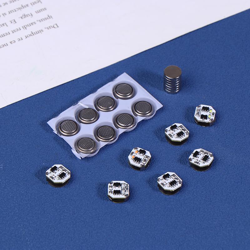 1Pc Led Magnetron Light Modeling Led Bright Wireless Lamp Diy Toys Model Magnetic Induction Lights W Button Battery + Magnet