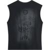 Li Ning Basketball Series Letter Round Neck Comfortable Breathable Versatile Casual Vest Men tops Black AVSU741-1