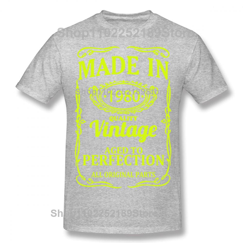 Novelty Awesome Made In 1980 Vintage T Shirts Graphic Streetwear Short Sleeve Birthday Gifts Father Dad T-shirt Mens Clothing