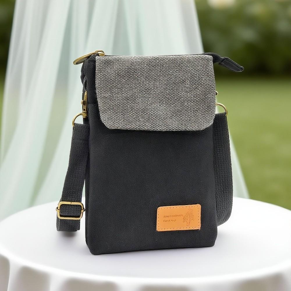 Ethnischer Stil Großbildschirm 5-lagige Baumwolle Damen Umhängetasche für Handy