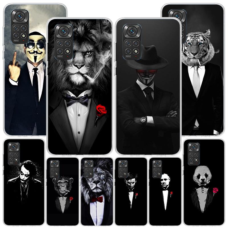 Man Suit Shirt Tie Phnoe Case for Phnoe Case for Xiaomi Redmi Note 15 14 14S 13 Pro Plus 12 12S 11S 11E 10S 10 11T 5G Unique Cov