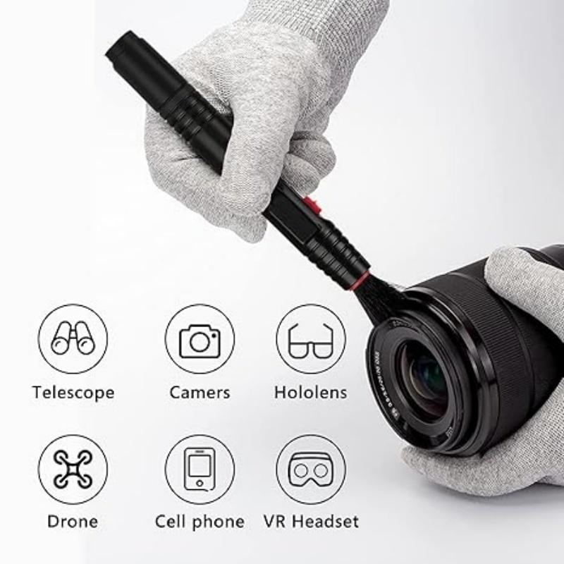 3 in 1 Kit Lens Cleaner Pen Dust Cleaner For DSLR VCR DC Gopro DJI Instra360 Camera Lenses Filters Cleaning Retractable Brush