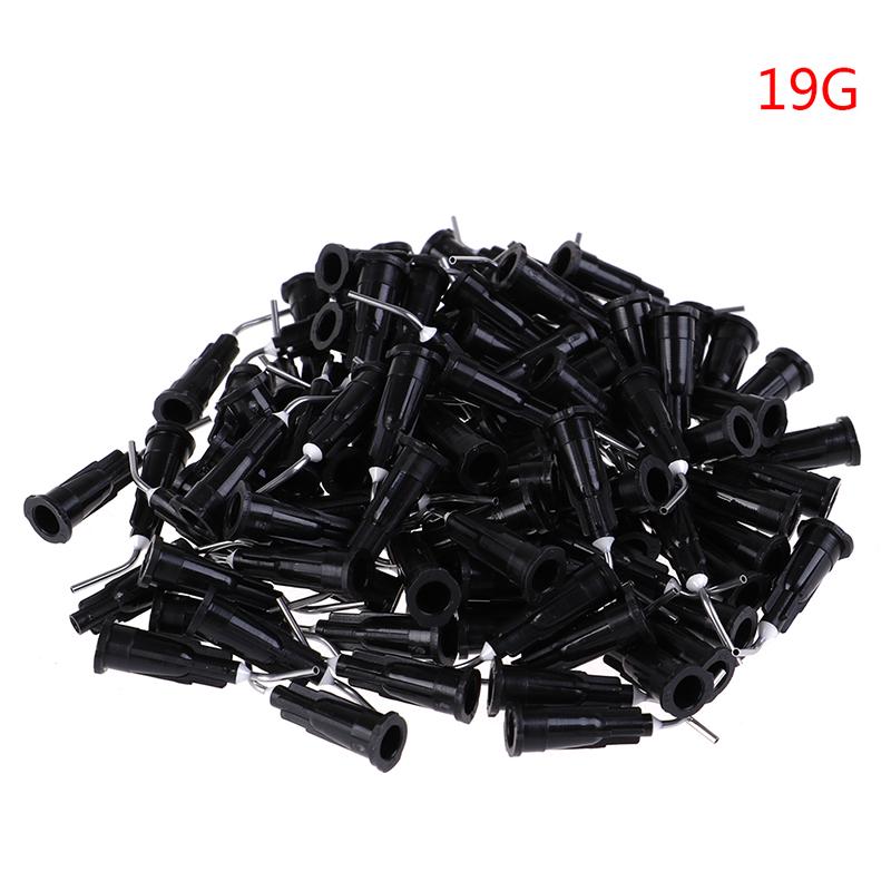 100X seringues à aiguille coudée pour irrigation dentaire Flow Dentals