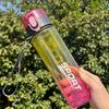 Gradient Sports Water Bottle with Easy-Carry Strap, Leak-Proof PC Material, BPA-Free, Ideal for Gym, Hiking, Blue 32oz/1L