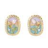 Monet Garden Pearl Stud Earrings: High-Class Baroque Style, 2024 New Versatile Ear Jewelry