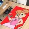 Tapete com Estampa de Alvin e os Esquilos para Cadeira de Escritório Sala de Estar Quarto Cozinha Decoração de Ambientes Presentes