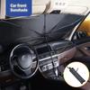 Car Sunshade Retractable Sunscreen Heat Insulation Front Windshield Parasol Sun UV Prection Cars AccessoriesWindshield Sunshades 1