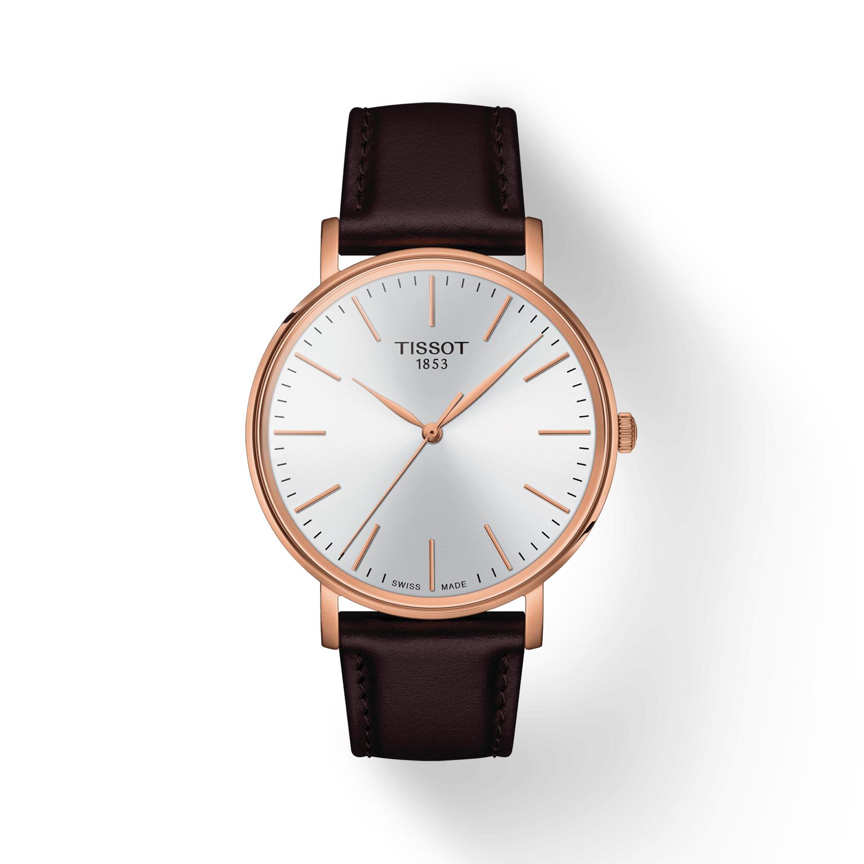 Tissot Leather Strap White Dial Men s Fashion Watch T143.410.36.011.00 белый