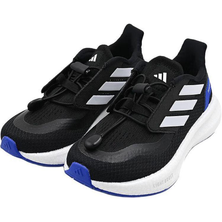 Adidas Pureboost 5 Comfortable Versatile Non-Slip Wear-Resistant Low-Top Running Shoes Kids Sneakers Black JH6233