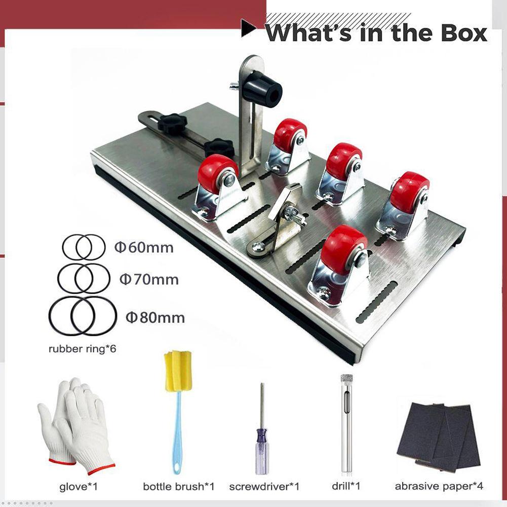 Universal Adjustable DIY Glass Bottle Cutter Adjustable Sizes Metal Glassbottle Cut Machine Household Decorations