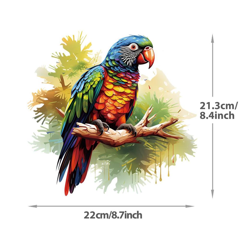Forest Animals 3D Stickers Patch Wild Bird Tiger Heat Transfer Diy Clothes Stickers Parches Ropa Bags Hoodies Patches