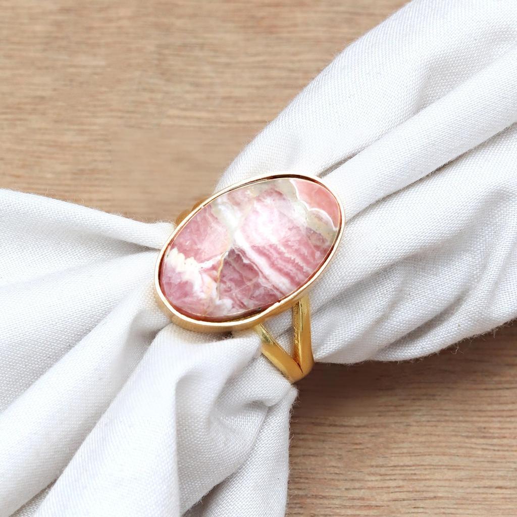 Rhodochrosite Gemstone Handmade Silver Jewelry  "10"