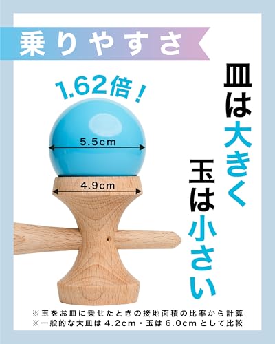 Spannendes Kendama "Anfänger" für Kleinkinder und Grundschüler | Kendama-Zertifizierung empfohlen | Perfekt für Kinder und Anfänger | Große Platte M