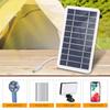 2W 5V Portable Solar  r, High Conversion Efficiency, USB Charging, Widely Applications, and , Easy to Carry Around, Camp, Hike, Bike