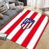Club Atletico De Madrid2 Flannel Pattern Square Carpet,Area Rug,Carpet Rug for Living Room Bedroom Sofa Playroom Decor,Non-slip Floor Mat