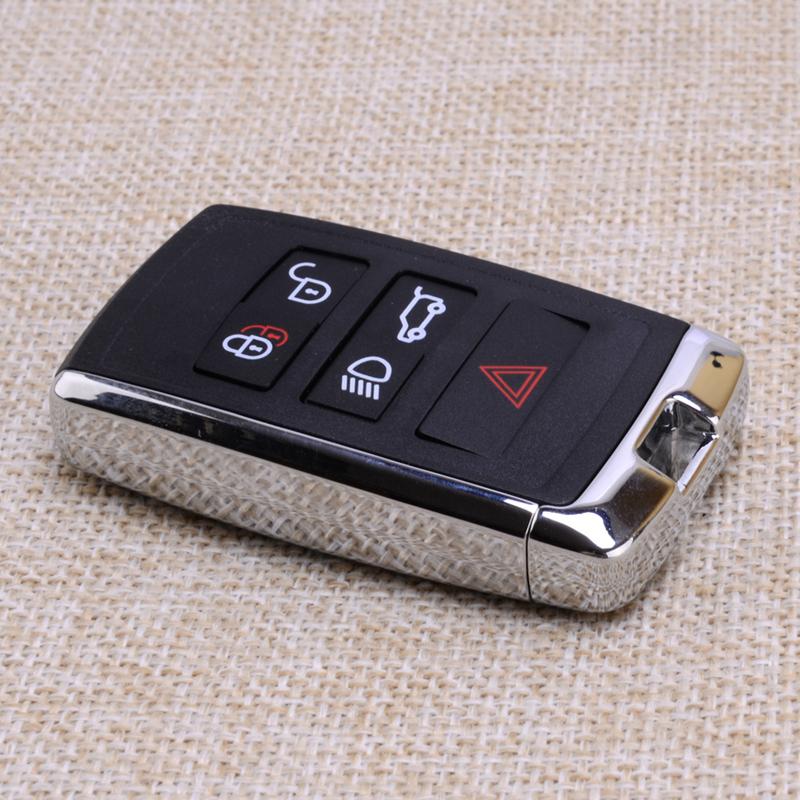 New 5 Buttons Car Auto Smart Remote Key Fob Shell Keyless Entry Control Case Cover Fit for Jaguar Land Rover 2018
