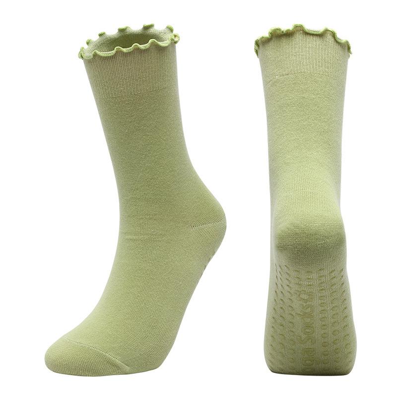 

New Women Yoga Socks Ladies Fitness Cotton Breathable Non-Slip Pilates Socks Damping Dance Ballet Grip Socks for Women Gym One Size