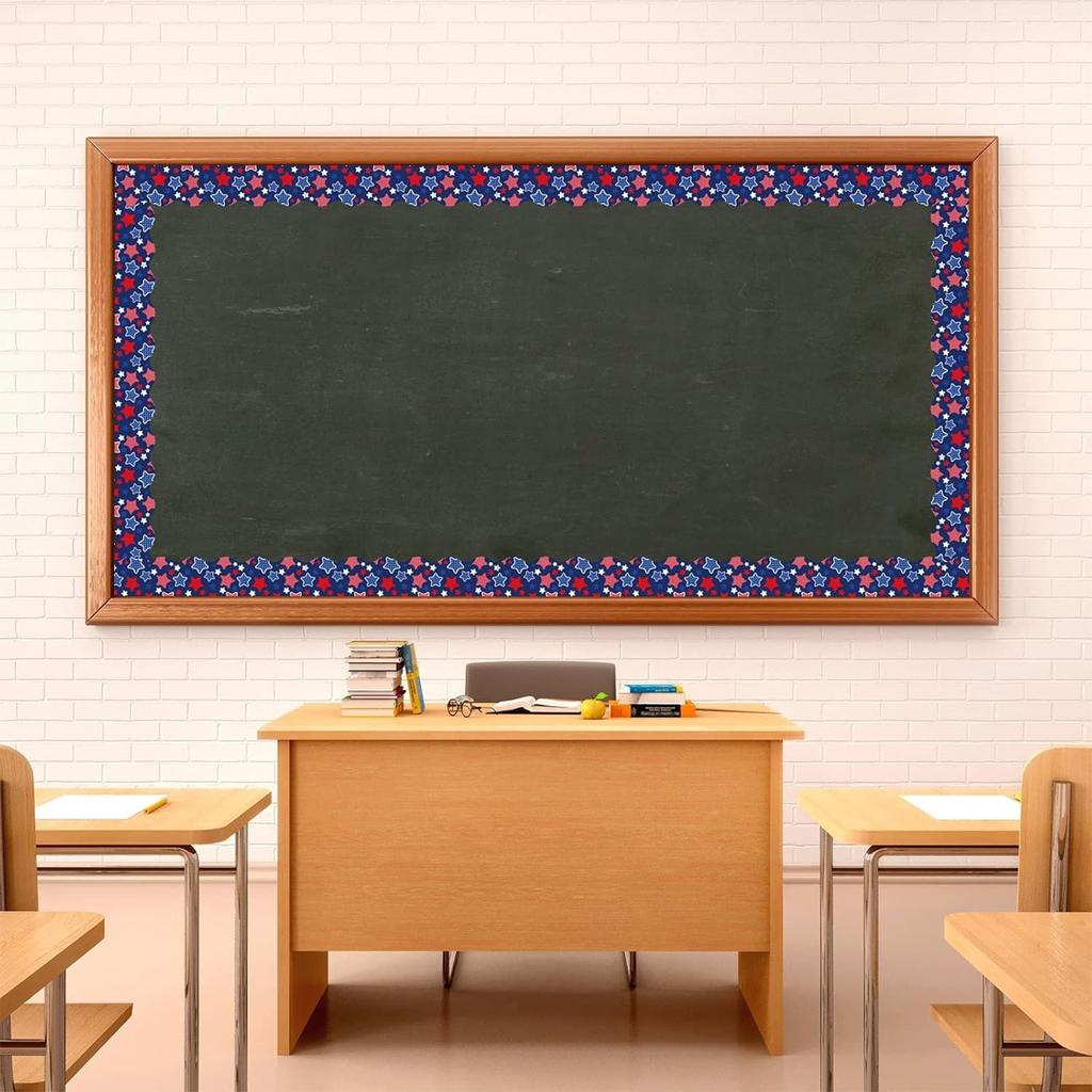 4th of July Bulletin Board Border Independence Day Bulletin Border Trim Bulletin Board Sticker for Classroom Decoration