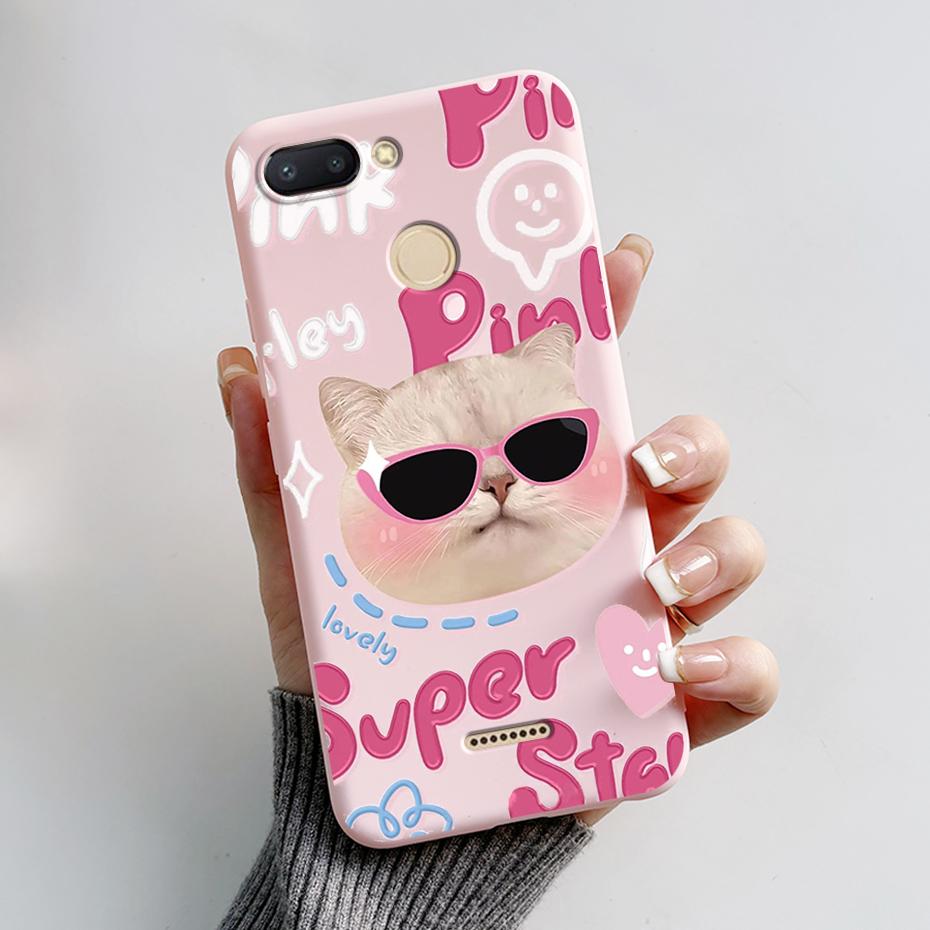 For Xiaomi Redmi 6 Case Redmi 6A Cute Cartoon Frog Back Cover Silicone Soft Phone Case For Xiaomi Redmi 6 6A Redmi6 Coque Bumper