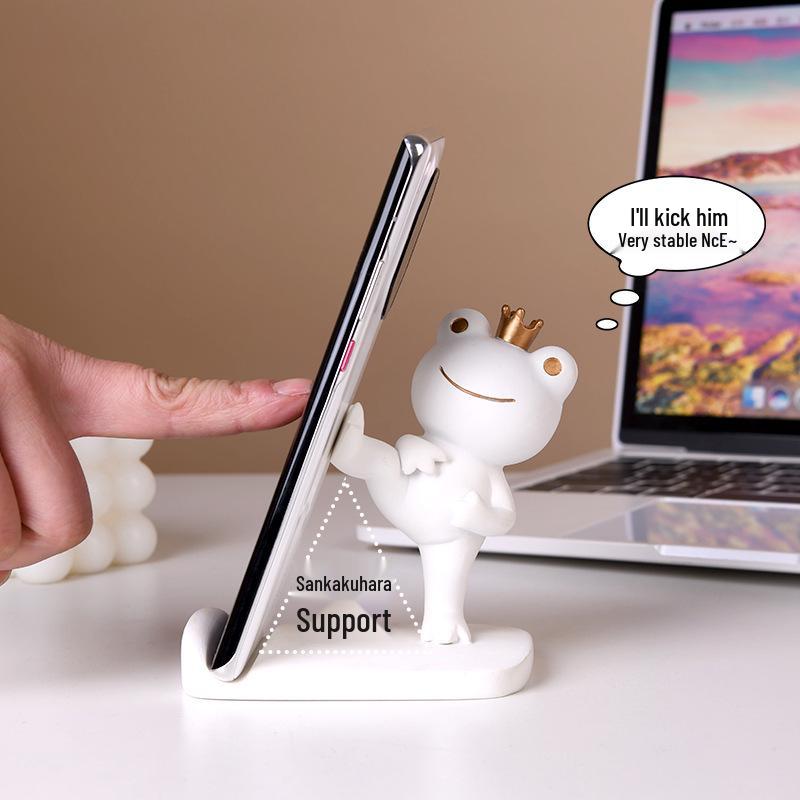 Cute Animal Phone & Tablet Stand: Bear, Frog & Rabbit Decoration for Home or Office