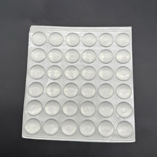 36/40/64/100 Peças Adesivos de Teclado de Silicone para Unhas Longas Transparentes Adesivo para Digitação para Nail Art Mulheres Teclado Elevado Bolhas Capas para Teclado de Laptop PC