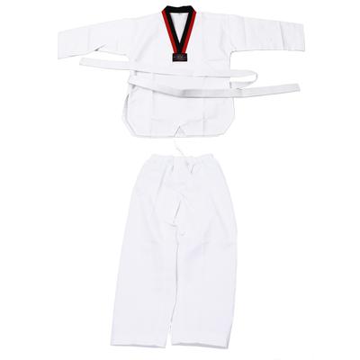 Kids Taekwondo Uniform Breathable Drawstring Elastic Waist Short Sleeve Taekwondo Training Outfit Taekwondo Uniform 150