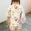 Kids Casual Short Sleeve Top and Shorts Set Animal Print Soft Comfortable Lightweight Summer Outfit for Boys and Girls