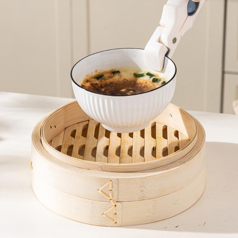 3-In-1 Anti Scalding Clip Tray Holder Bowl Holder Multifunctional Tray Holder Anti Slip Home Kitchen Silicone Anti Scalding Clip