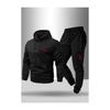 2025 Men's Pullover Hoodie and Jogger Set with Printed Logo
