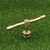 2 Arm Rotating Brass Nozzle Automatic Rotating Sprinkler Garden Agriculture Lawn Irrigation Watering Nozzle Spray