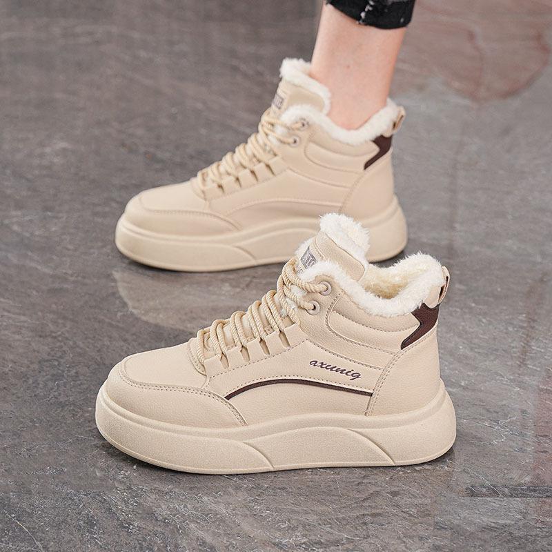 Winter velvet high-top platform sports shoes casual thickened warm cotton shoes board shoes