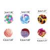 Pet Cat Toy Colorful Handmade Bouncy Balls Kitten Toy Plush Bell Balls Toy