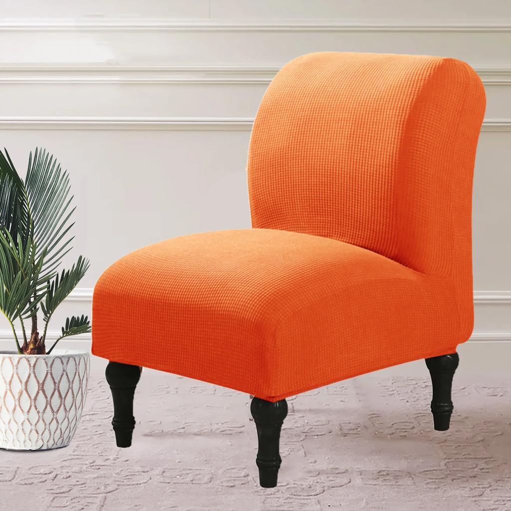 Armless Chair Cover Single Sofa Slipcover Modern Accent Stretch Chair Covers Elastic Cheap Couch Protector Cover For Home Hotel