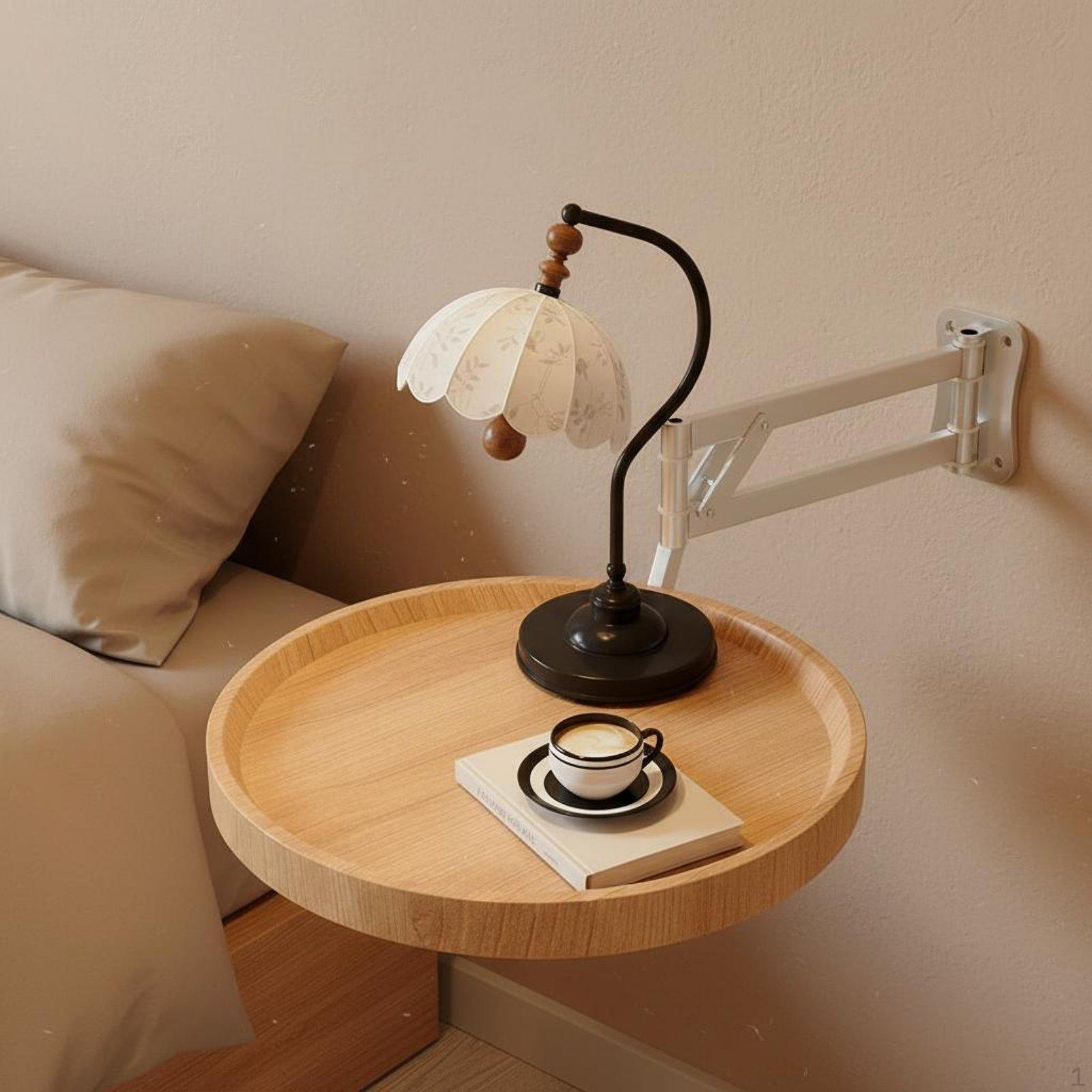 Surfacemounted Nightstand Foldable Design Articulating Support