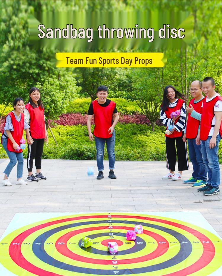 Sandbag Toss Target: Fun Outdoor Game for Kindergarten Team Building