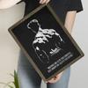 Motivational Muscle Man Silhouette Metal Tin Sign Gym Wall Art Home Decor Painting